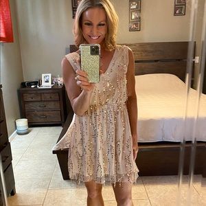 Gold sequin dress from Southern Fried Chics